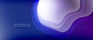 Soyut mavi mor katmanlar çağdaş arkaplan oluşturur. Gradyan efektli minimalist tasarım, dijital projeler için uygun.
