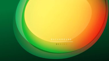Soyut, enerjik dalgalar. Yeşil, sarı, turuncu renkler düzgün bir şekilde harmanlanır. Arka planlar ve sunumlar için modern tasarım öğesi. Basit ama dinamik bileşim.