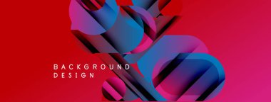 Soyut kırmızı arkaplan, katmanlı şekiller, canlı renkler, dinamik bileşimler. Metin arka plan tasarımı okur. Modern, şık görsel element.