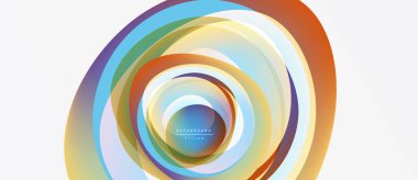 Soyut eşmerkezli çemberler, canlı renklerin karışımı. Modern tasarım ögesi, uygun arkaplan dokusu. Minimalist estetik, temiz çizgiler mevcut.