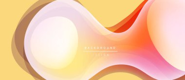 Soyut sıvı şekiller, sıcak renk paleti. Yumuşak gradyanlar dinamik arkaplan tasarımı yaratır. Modern estetik, pürüzsüz geçişler.