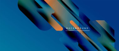 Soyut sıvı şekilleri üst üste binerek dinamik mavi, turuncu gradyanlar oluşturur. Metin, kompozisyon içinde arkaplan tasarımı okur. Modern estetik.