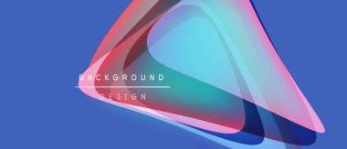 Soyut tasarım özellikleri üst üste binen yuvarlak şekiller, canlı renkler, mavi arkaplan. Metin arka plan tasarımı okur. Modern, dinamik kompozisyon.