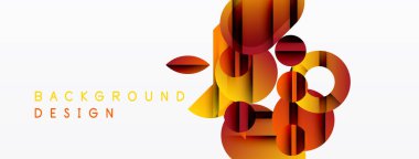 Soyut geometrik şekiller üst üste binerek sıcak turuncu gradyanlar oluşturur. Minimalist tasarım, özgeçmiş ve sunumlar için uygun. Modern estetik.