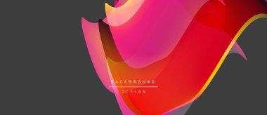 Soyut dinamik şekiller, canlı renklerin karışımı. Modern tasarım, pürüzsüz gradyanlar görsel akış yaratır. Arkaplan enerji ve hareket önerir.