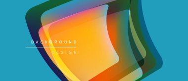 Soyut canlı katmanlar dinamik görsel efekt yaratır. Parlak renkler harmanlanarak modern arkaplan tasarımı oluşturur. Turkuaz uzaya hükmediyor.