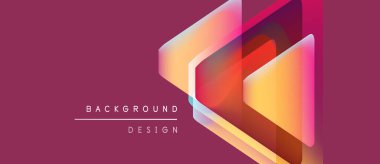 Soyut geometrik şekiller örtüşür, canlı bir değişim etkisi yaratır. Arkaplanda metin arkaplan tasarımı var. Modern, şık bir sunum.