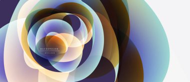 Soyut girdap şekilleri, canlı renklerin karışımı. Dairesel katmanlar dinamik görsel efekt yaratır. Modern tasarım, pürüzsüz eğimler.