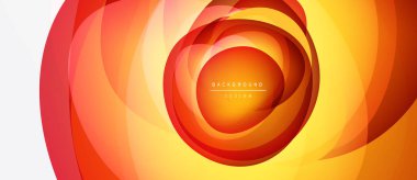 Soyut turuncu tasarım. Konsantrik katmanlar dinamik görsel efekt yaratır. Çeşitli projeler için modern arkaplan.