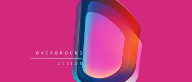 Parlak pembe arkaplan özellikleri katmanlı D harfi tasarımı. Renkler modern görsel efekt yaratır. Metin arkaplan tasarımı okur.