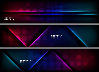 Afiş, üstbilgi arka planlar kümesi