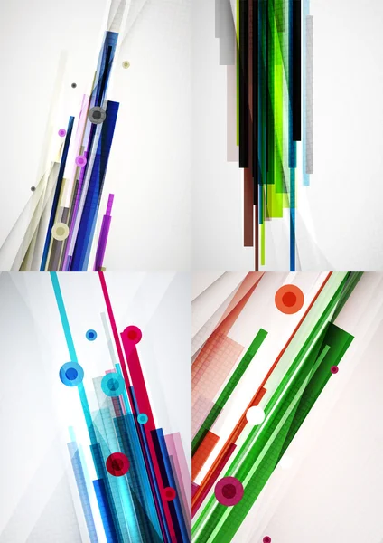 Conjunto de fondos abstractos de colores — Archivo Imágenes Vectoriales