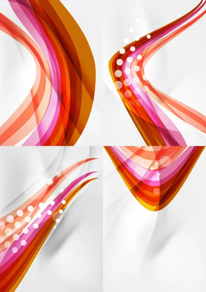 Conjunto de fondos abstractos. — Vector de stock