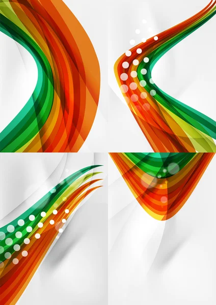 Set of abstract backgrounds. — Stock Vector