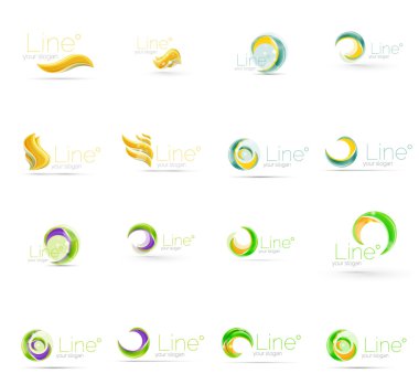 Evrensel soyut geometrik şekiller - iş Amblemler