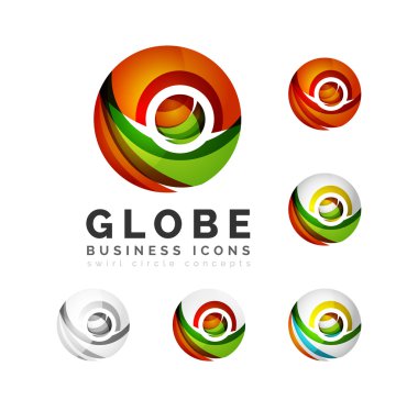 Küre Küre veya daire logo kümesi