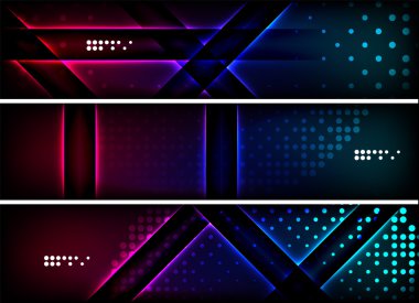 Afiş, üstbilgi arka planlar kümesi