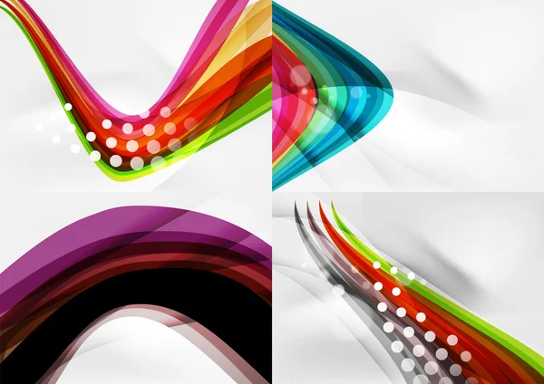 Conjunto de fondos abstractos. — Vector de stock