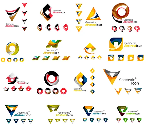 Sada různých geometrických ikon — Stockový vektor