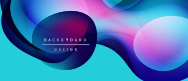 Soyut sıvı şekiller, canlı renklerin karışımı. Modern tasarım elementleri dinamik arkaplan yaratır. Metin arkaplan tasarımı okur.