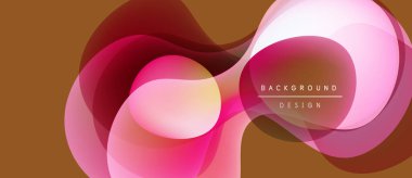 Soyut akışkan şekiller, pembeler, kırmızılar, kahverengi arkaplan üzerinde beyazlar. Modern tasarım ögesi, dinamik bileşim, düzgün gradyanlar mevcut.