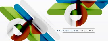 Soyut geometrik şekiller, canlı renkler, dinamik bileşim. Arka planlar, afişler, sunumlar için modern tasarım unsuru. Temiz çizgiler, pürüzsüz eğimler.