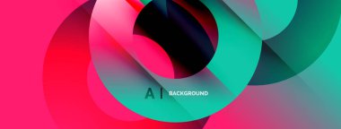 Soyut canlı katmanlar dinamik bileşim yaratır. Pembe, deniz mavisi, morumsu renkler pürüzsüz harmanlanır. Modern tasarım, akışkan şekiller hareketi akla getiriyor.