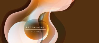Soyut sıvı şekilleri, sıcak renkler, dinamik bileşimler. Arka planlar, sunumlar, markalaşma için modern tasarım öğesi. Düz eğimler, zarif estetik..