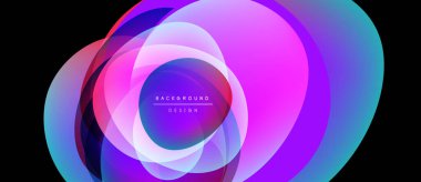 Soyut canlı katmanlar dinamik görsel efekt yaratır. Gradyan renkler harmanlanarak modern arkaplan tasarımı oluşturur. Pürüzsüz geçişler, dairesel şekiller kompozisyona hakim..