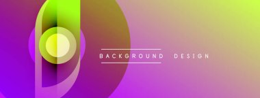 Soyut eğim arkaplanı. Canlı mor, sarı, yeşil renkler düzgün bir şekilde harmanlanır. Dijital projeler için modern tasarım ögesi.