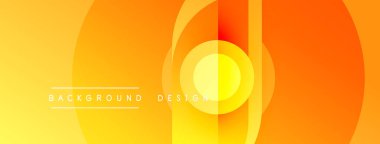 Soyut gradyan katmanlar dinamik görsel efekt yaratır. Sıcak renkler kompozisyona hakim, enerji ve iyimserliği akla getiriyor. Metin etiketleri arkaplan, tasarım.