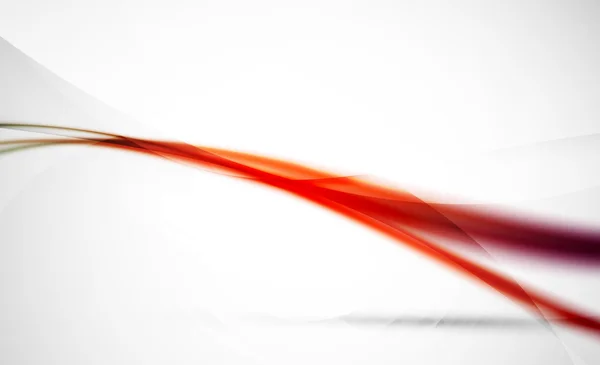 Abstrakter Hintergrund. rote wellenförmige verschwommene Linie mit Licht-Schatten-Effekten — Stockvektor