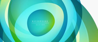 Soyut girdap katmanları, canlı turkuaz, yeşil renkler. Modern tasarım, pürüzsüz gradyanlar dinamik görsel efekt yaratır. Orta metin arkaplan tasarımı okur.