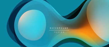 Soyut sıvı şekiller, canlı renkler, modern tasarım. Gradyan karışımları dinamik görsel deneyimler yaratır. Arkaplan özellikleri katmanlı elementler.