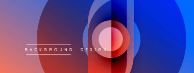 Soyut daireler örtüşüyor, canlı renk eğimleri yaratıyor. Modern tasarım elementleri dijital sanat, arkaplan dokusu.