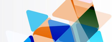 Soyut geometrik şekiller örtüşür, renkli kompozisyon oluşturur. Yumuşak eğimler derinlik ve modern tasarım estetiğini akla getiriyor.