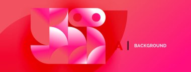 Abstract pink design. Overlapping shapes create dynamic visual effect. Modern, vibrant, suitable for backgrounds.