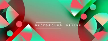 Soyut sıvı şekiller, canlı renklerin karışımı. Modern tasarım elementleri dinamik arkaplan yaratır. Kırmızı, yeşil gradyanlar kompozisyona hakim.