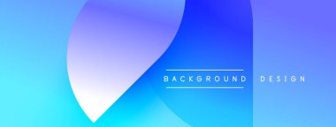 Soyut mavi eğimli arkaplan. Üst üste binen şekiller dinamik görsel efekt yaratır. Metin arka plan tasarımı okur. Basit, modern estetik..