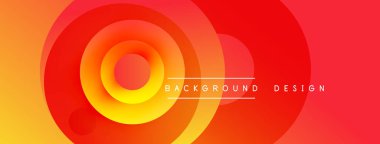 Soyut, enerjik çemberler dinamik bir arkaplan oluşturur. Sıcak renkler kompozisyona hükmediyor, enerji ve hareket izlenimi veriyor. Basit metin örtüsü mevcut.