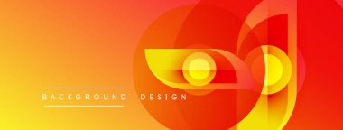 Soyut eğim arkaplanı. Turuncu, sarı renkler tasarımda baskın. Dairesel şekiller, dinamik görsel efektler yaratır. Metin arkaplan tasarımı okur.