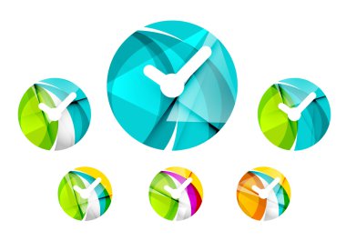 Dizi soyut izle simgesi, iş logo kavramları, temiz modern geometrik tasarım