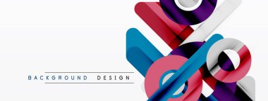 Soyut geometrik şekiller örtüşüyor, canlı renk eğimleri yaratıyor. Beyaz arkaplan tasarım metni. Modern, dinamik görsel kompozisyon.