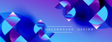 Abstract blue purple gradients form dynamic shapes. Modern design suggests technology, innovation, energy, movement. Background features text background design.