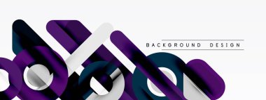 Soyut akışkan şekiller, mor, beyaz, koyu mavi. Modern tasarım elementleri dinamik bileşim yaratır. Minimalist arkaplan.
