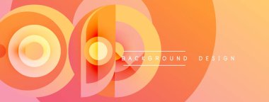 Soyut gradyan katmanlar dinamik görsel efekt yaratır. Portakal, şeftali renkleri pürüzsüzce harmanlanarak modern arkaplan oluşturur.