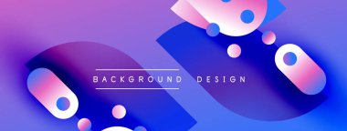 Soyut sıvı şekilleri, canlı mor mavi gradyan. Modern tasarım elementleri dinamik arkaplan dokusu oluşturur. Düz geçişler, temiz estetik..