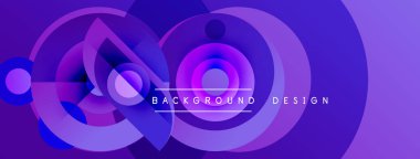 Abstract purple design features concentric circles, lines, shapes. Modern aesthetic suitable for backgrounds, presentations.