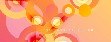 Soyut geometrik şekiller, sıcak renkler, turuncu, kırmızı gradyanlar. Arka planlar ve sunumlar için modern tasarım öğesi. Yumuşak geçişler, dinamik kompozisyon.