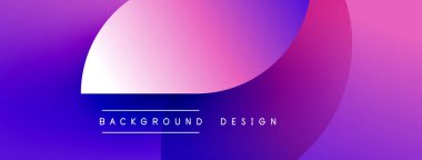 Soyut eğim arkaplanı. Mor, pembe renkler düzgün bir şekilde harmanlanır. Metin arka plan tasarımı okur. Basit, modern estetik..